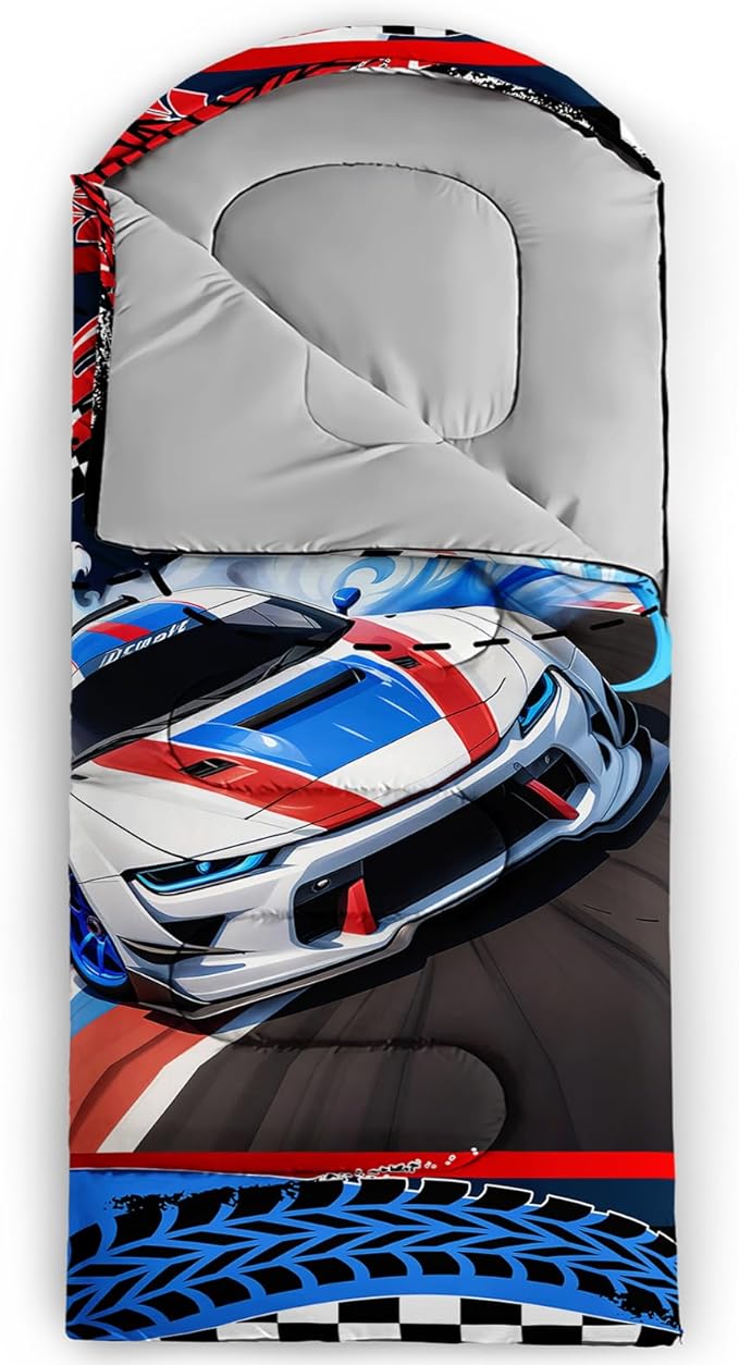 Print sleeping bag,sleeping bags,Outdoor Camping Sleeping Bag，Suitable For Children Boys And Girls Portable,Waterproof,Compact And Lightweight,Great For Outdoor Camping,Backpacking And Hiking