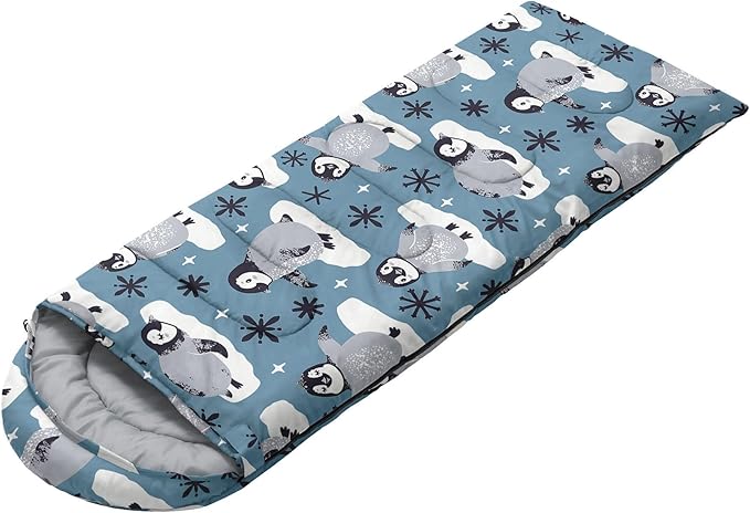 Kids Sleeping Bag for Boys Girls,3D Basketball Print-Lightweight Warm Portable Outdoor Indoor-Waterproof Cold Weather Resistant Sleeping Bag for Camping Hiking