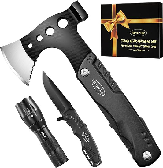 RoverTac "TOUGH GEAR FOR REAL LIFE" Tool Gift Set, Multitool Axe