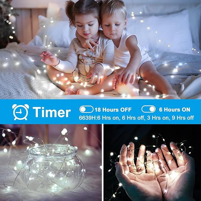 KNONEW 203FT Outdoor Christmas Fairy Lights Plug in,600 LED String Lights Outdoor Waterproof 8 Modes Memory Times for Wedding Bedroom Walls Garden Trees Decoration(Cool White)