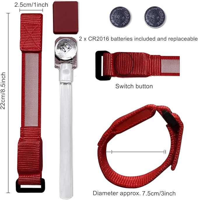 M.best 8pcs LED Light Up Bracelets Glow Flashing Wristbands Glow in The Dark Party Supplies for Wedding, Raves, Concert, Camping,Sporting Events, Party