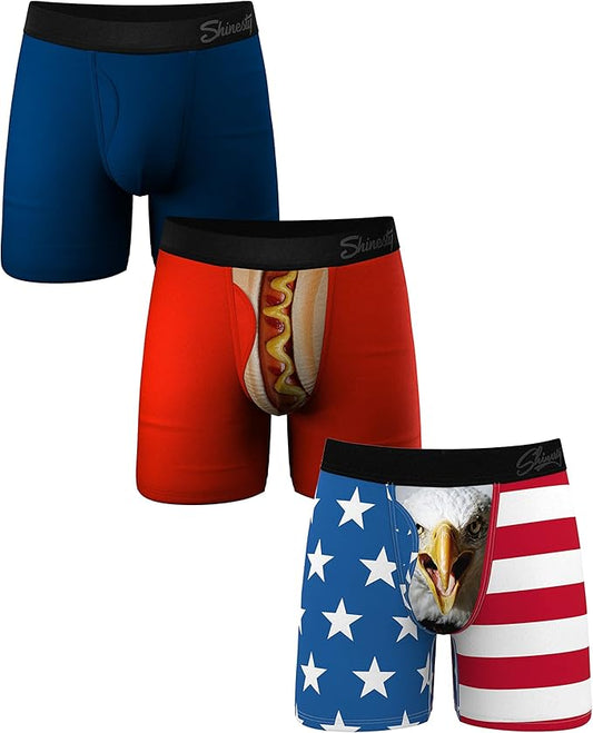 Shinesty Hammock Support Mens Boxer Briefs with Pouch