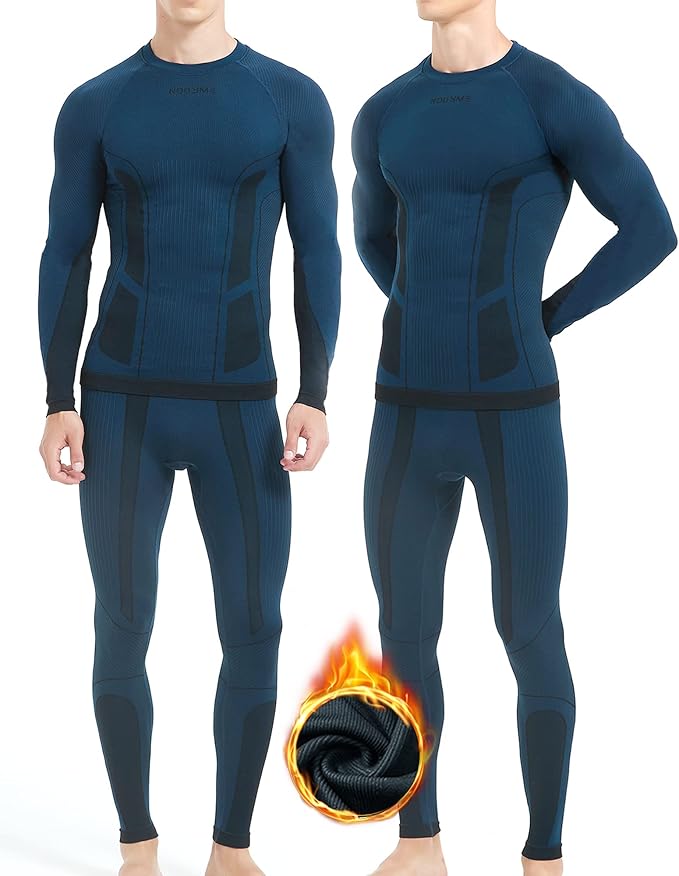 NOOYME Thermal Underwear Long Johns for Men - Long Underwear Base Layer for Cold Weather