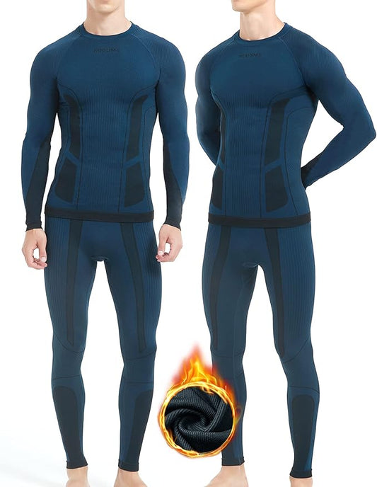 NOOYME Thermal Underwear Long Johns for Men - Long Underwear Base Layer for Cold Weather