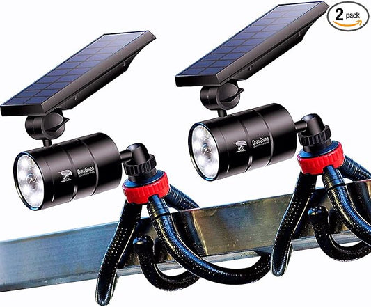 Solar Lights for Outside (Aluminum Alloy), Camping Motion Sensor Light, 100-DAY Free Replacement/Refund Outdoor Solar Power Motion Sensor Light Waterproof for Camping Pathways, Gardens