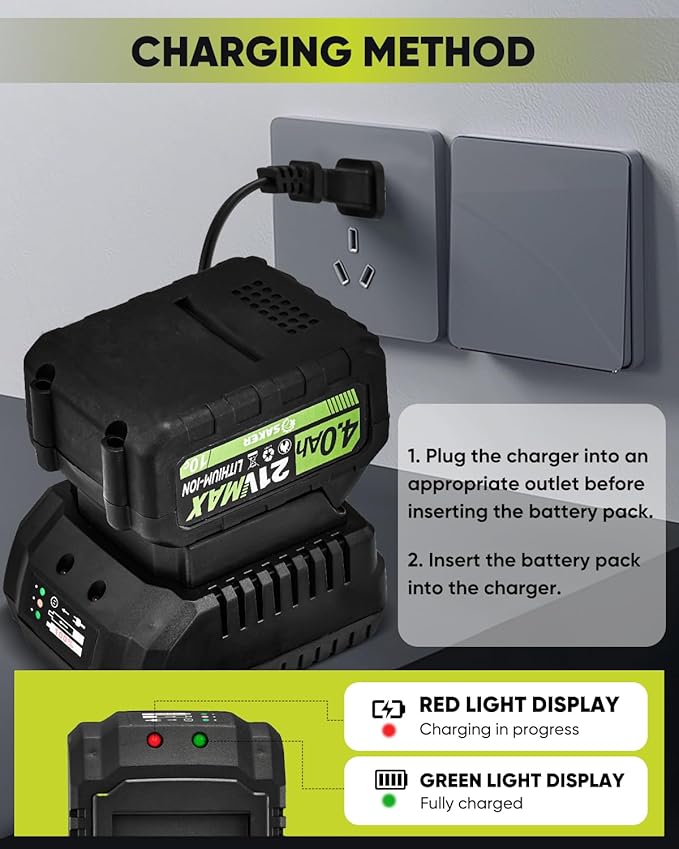 Saker Cordless Leaf Blower Portable Dust Cleaner Handheld Blower Adjustable Speed with Extended Nozzle for Drying,Patio Cleaning, Blowing Leaves,Water,Dust 2 X 4.0Ah Batteries BF2641