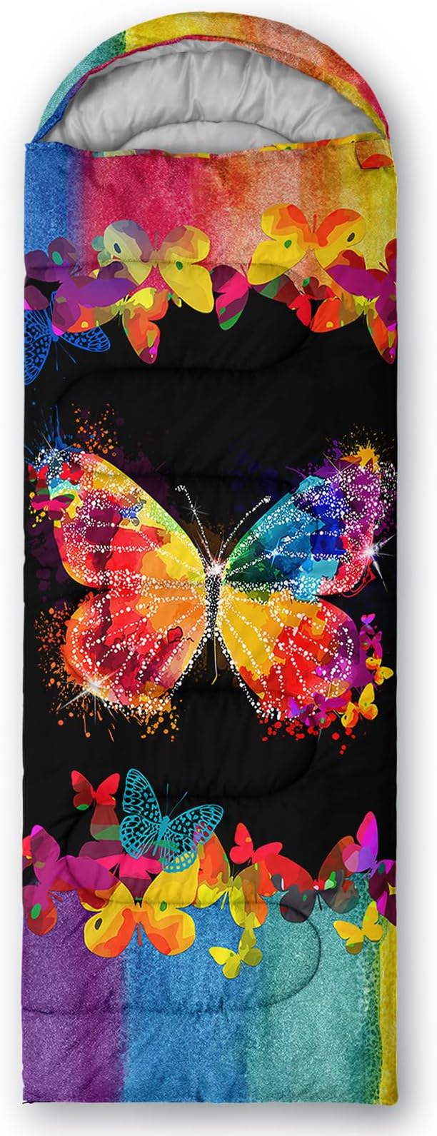 QOOMO Camping Sleeping Bags,3 Season Warm & Cool Weather,Lightweight,Waterproof Sleeping Bags for Adults & Kids,Traveling,and Outdoors,Camping Gear Equipment