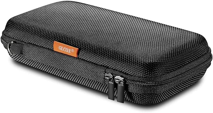 GLCON Portable Protection Hard EVA Case for External Battery,Cell Phone,GPS,Hard Drive,USB Charging Cable,Carrying Bag Mesh Inner Pocket,Zipper Enclosure,Universal Travel Pouch Bag