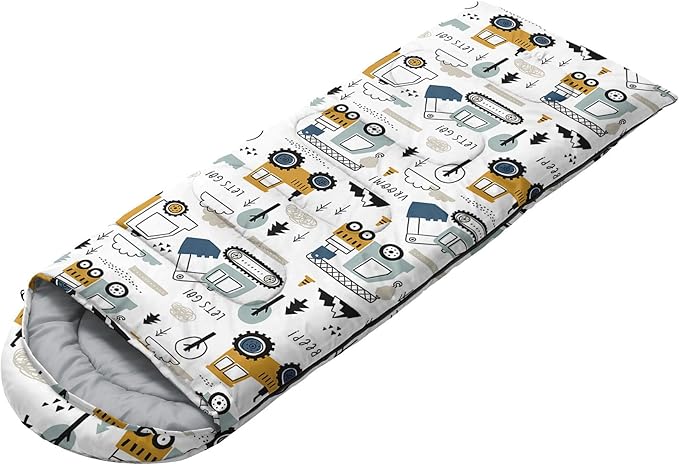 Kids Sleeping Bag for Boys Girls,3D Basketball Print-Lightweight Warm Portable Outdoor Indoor-Waterproof Cold Weather Resistant Sleeping Bag for Camping Hiking