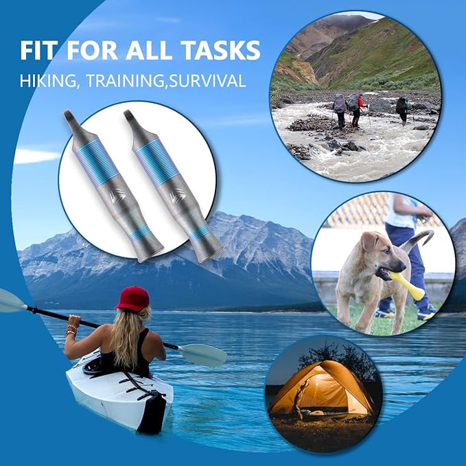 WeKnife Emergency Whistle Survival Loud, Titanium Outdoor Safety Whistle Survival Shrill Loud Blast with Paracord for Kayak, Life Vest, Jacket, Boating, Fishing,Camping, Hiking, Hunting, Coyote