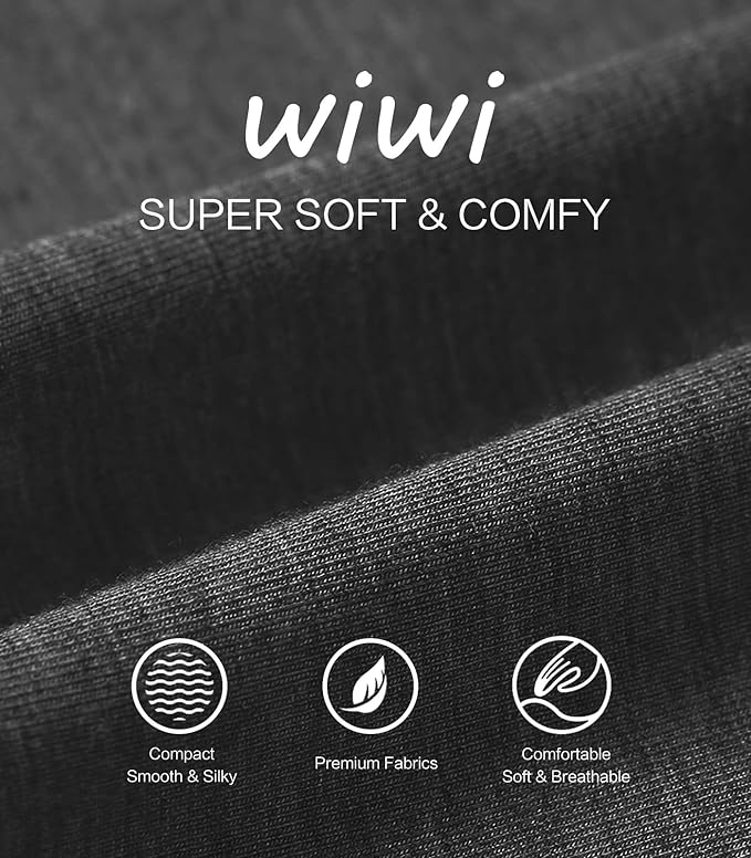 WiWi Thermal Underwear for Men Bamboo Viscose Long Johns Set Soft Warm Base Layer Lightweight Top and Bottom Sets S-XXL