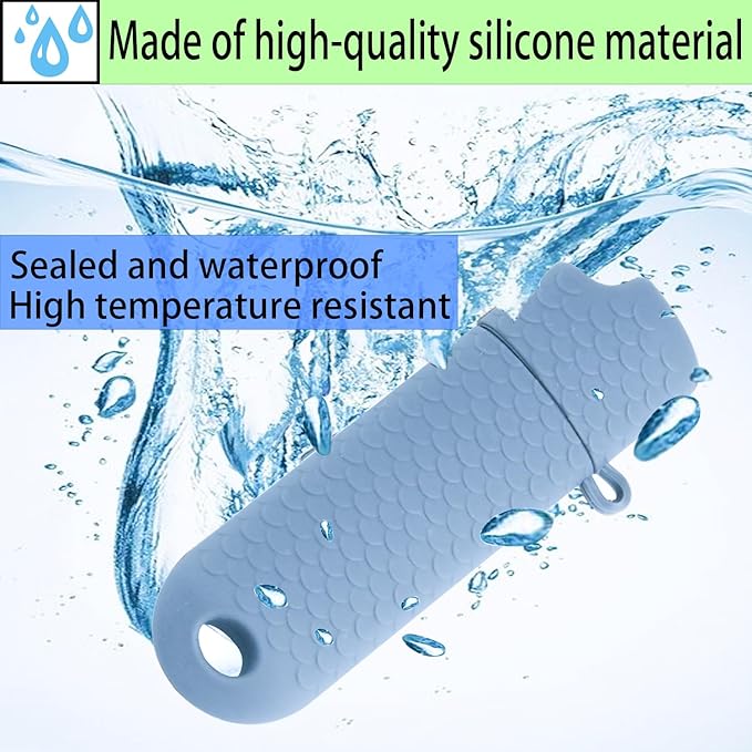 Waterproof Lighter Case Cover Holder for BIC Regular Lighters Sleeve Type J6 Outdoor Survival Multipurpose Seal Lighter Pouchfor Hiking and Camping (Light Blue, 2)