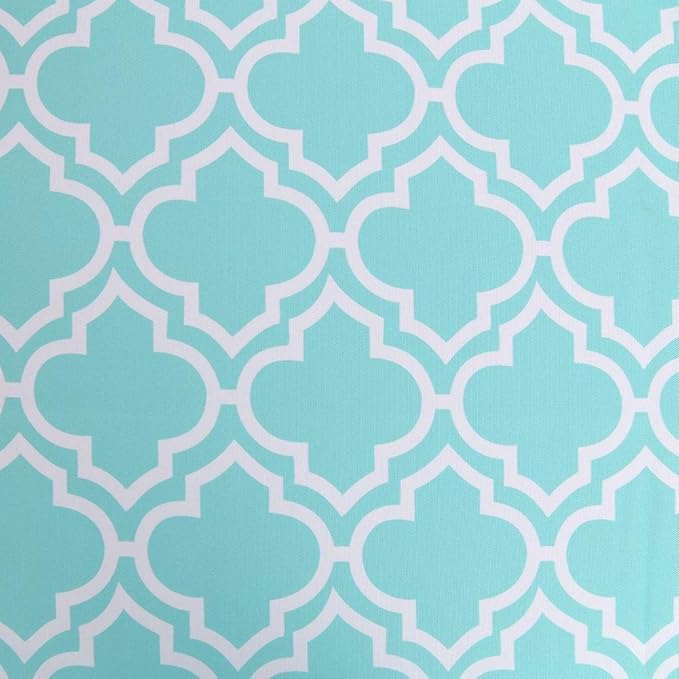 Poise3EHome 60X84 Outdoor/Indoor Waterproof Spillproof Rectangle Tablecloth with Umbrella Hole for Camping, Picnic, Afternoon Tea, BBQ, Aqua Blue