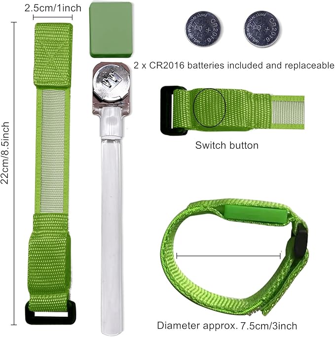 M.best 8pcs LED Light Up Bracelets Glow Flashing Wristbands Glow in The Dark Party Supplies for Wedding, Raves, Concert, Camping,Sporting Events, Party