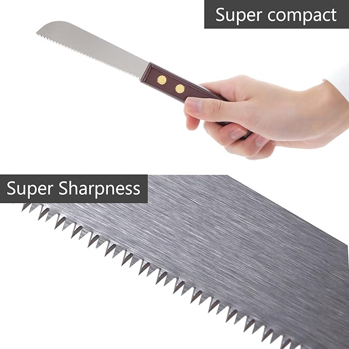 Woodworking Saw MINI Kataba Single Edge Flush cut, Japanese Pull Saw for Woodworking and Wood Craftsmanship, (Single Edge)
