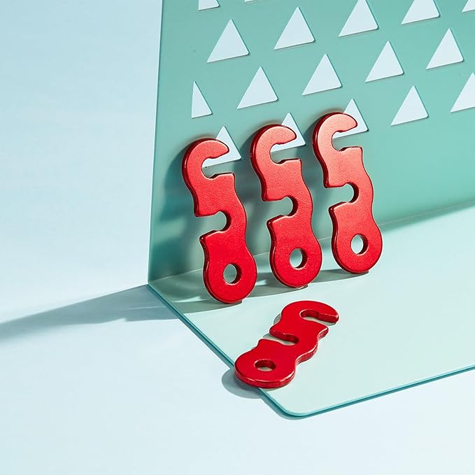 SATINIOR Guyline Tensioner Aluminum Alloy Tent Cord Paracord Tensioner Guy Line Rope Adjusters Cam Jam Cord Tighteners for Outdoor Tent Camping Hiking Accessories