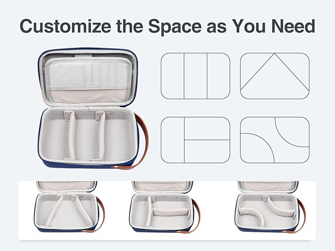 Luxtude Electronics Organizer Travel Case, Tech Organizers Travel Case, Hard Charger Organizers, Portable Cable Organizer, Travel Essentials for Charger/Mouse/Cash/Card/Pen, Tech Gifts