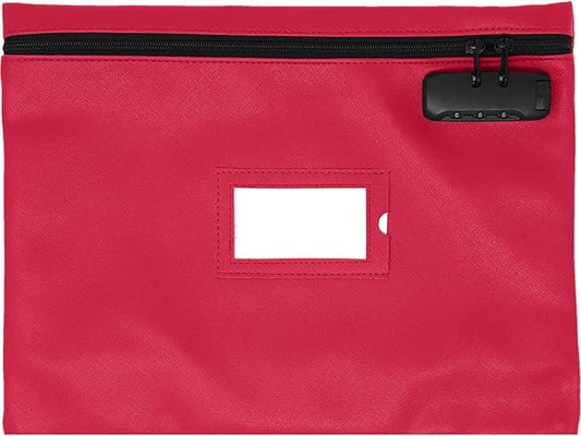 Pink Notary Bag | 14x11 inch | Locking Zipper Case for Notary Kit, Stamp, Embosser, Ink Pad, and Valuables