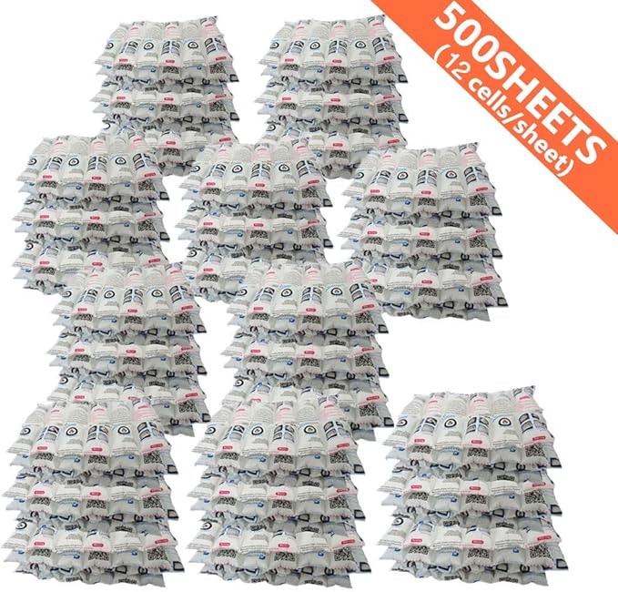 Shipping Ice Packs Dry Ice for Shipping Frozen Food, Shipping Cold Packs Reusable Ice Pack Sheets for Coolers 13" x 7"/Sheet - Shipping Ice Packs for Food Long Lasting Flexible Ice Blanket 500 Sheets