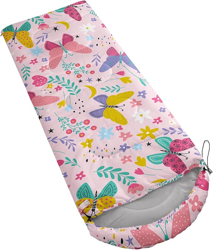 QOOMO Camping Sleeping Bags,3 Season Warm & Cool Weather,Lightweight,Waterproof Sleeping Bags for Adults & Kids,Traveling,and Outdoors,Camping Gear Equipment