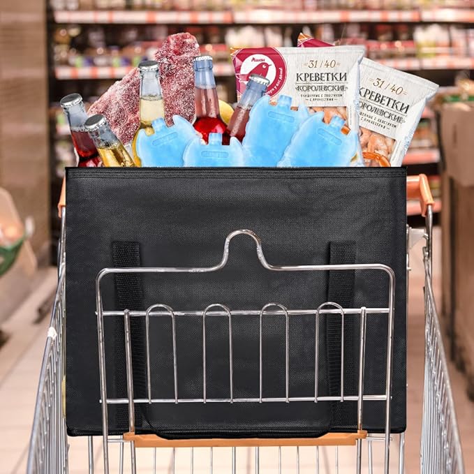 Bodaon Ice Packs for Lunch Boxes, Lunch Cooler Bag, Reusable Small Lunch Box Ice Pack for Cooler, Lunchbox Accessories, Lunch Bag Freezer Long Cold Blue Ice Packs Blocks for Coolers, Kids, Adults