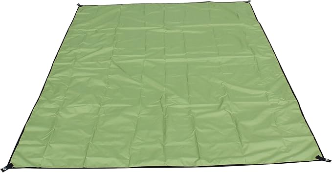 WoneNice 118 x 118 inches Waterproof Camping Tarp Footprint Ground Sheet - Lightweight, Durable UV & Rain Protection for Tents, Beach, Picnics, Car or Camping and Adventure, Army Green