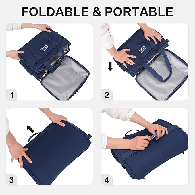 SUNUP 48 Cans Soft Sided Insulated Cooler Bag, Collapsible Large Ice Chest, Portable Leak-Proof Cooler for Travel, Camping, Beach, Grocery