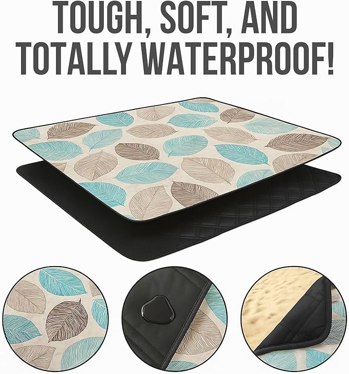 Picnic Blanket Waterproof Foldable – 2-in-1 Picnic Mat and Bag, Large Outdoor Beach Mat, Compact & Portable Picnic Blankets for Travel, Camping, Park, or Family Use (Blue)