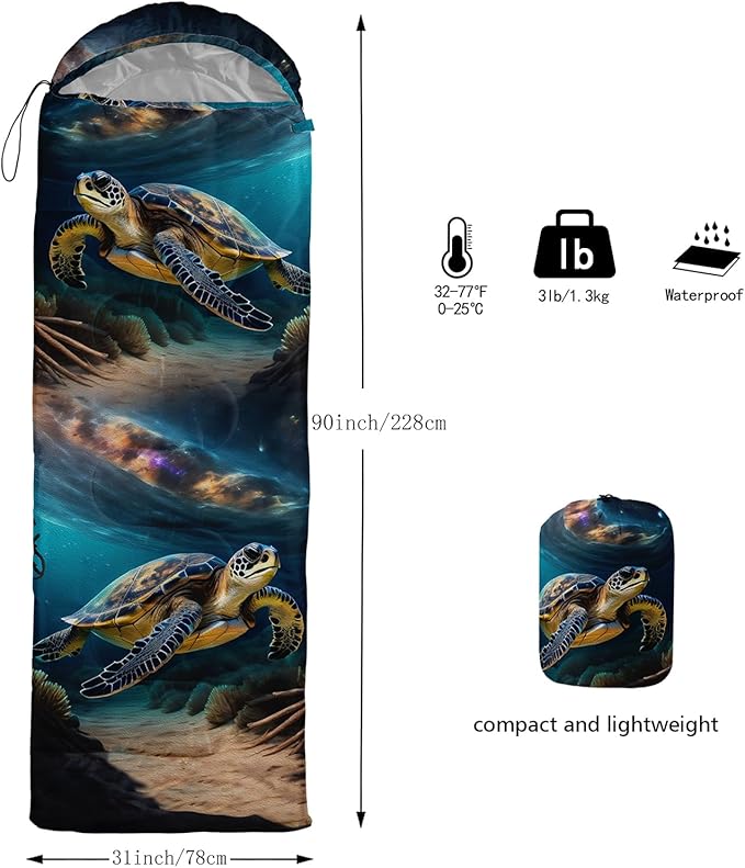 AILONEN Blue Glowing Basketball Sleeping Bag for Kids Boys,Warm and Cool Weather,Lightweight,Waterproof Backpacking,City Theme Ball Sports Sleeping Bag for Camping