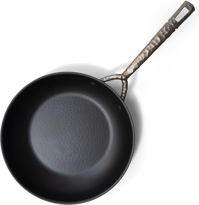 Alva Artist 11" Blue Carbon Steel Frying Pan – Pro-Grade Searing, Pre-Seasoned & Naturally Non-Stick, PFAS-Free – Heats 3× Faster Than Cast Iron – Oven, Grill & Induction Safe, Lightweight Design