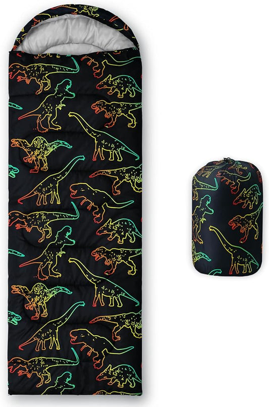 QOOMO Camping Sleeping Bags,3 Season Warm & Cool Weather,Lightweight,Waterproof Sleeping Bags for Adults & Kids,Traveling,and Outdoors,Camping Gear Equipment