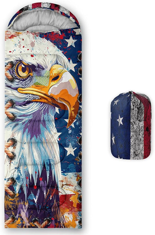 Print sleeping bag,sleeping bags,Outdoor Camping Sleeping Bag，Suitable For Children Boys And Girls Portable,Waterproof,Compact And Lightweight,Great For Outdoor Camping,Backpacking And Hiking