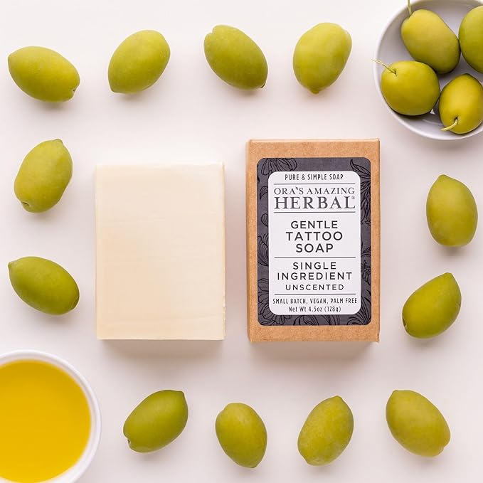Tattoo Soap, Unscented, Made in the USA, Ora’s Amazing Herbal
