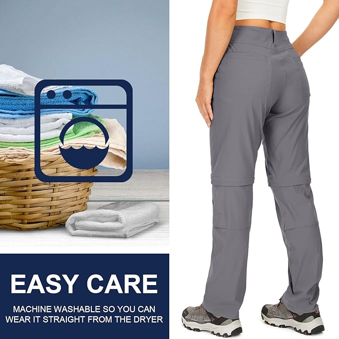 Women's Hiking Pants Convertible Zip Off Lightweight Quick Dry Outdoor Travel Camping Safari fising Pants