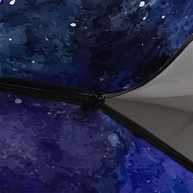 Axolotl Gamepad Sleeping Bag,3 Season Warm and Cool Weather Game Console Sleeping Bag for Boys Teens,Waterproof Lightweight Geometry Hexagonal Sleeping Bag for Traveling,Outdoors Camping,Blue,Black