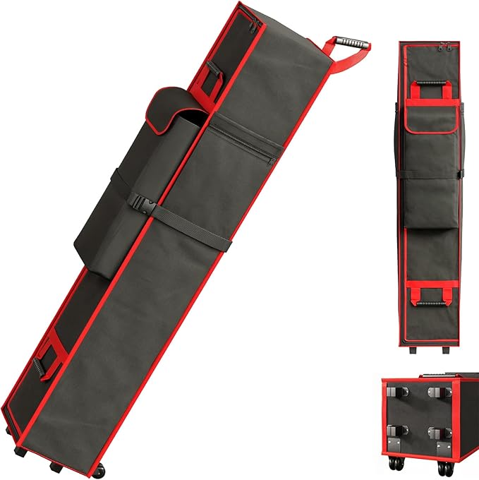 10 x 10 x 52 inch Tent Bag Replacement Part, Designed for 10 x 10 pop-up Tents, Comes with Handles and Rollers for Easy Carrying. Made of 800D Waterproof Oxford Fabric, Durable and Waterproof.