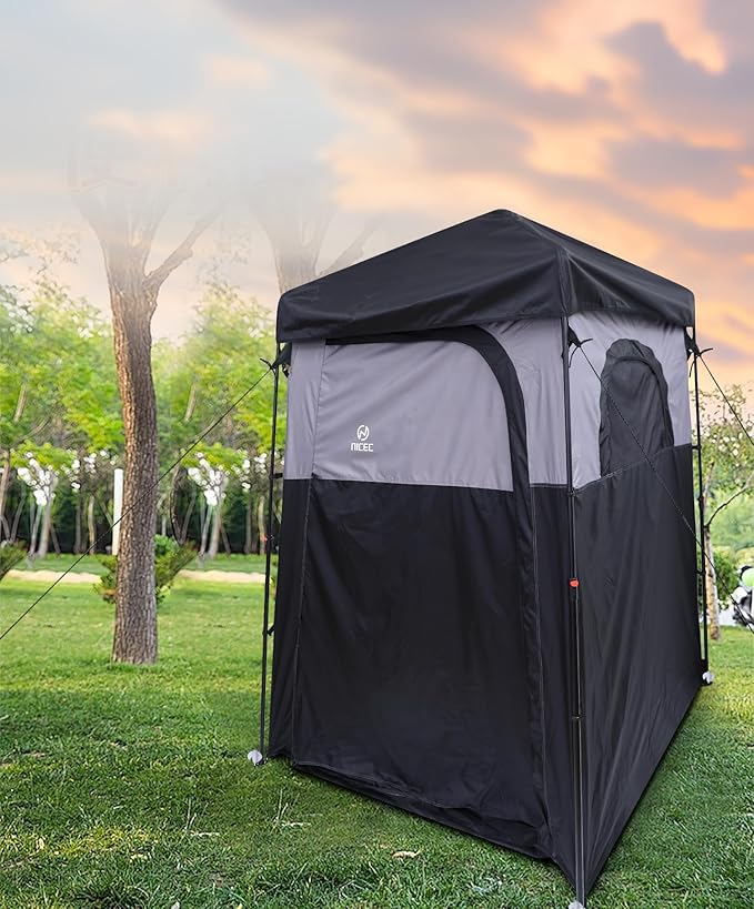 Nice C Camping Shower, Instant Pop Up Changing Privacy Tent, Outdoor Shower Enclosure, Toilet Tent, Oversize (1 Room)