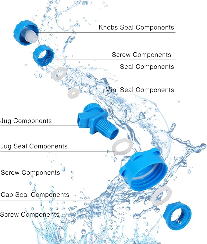 RedSwing 4.9 Gallon/18.5L Portable Water Container with Spigot, Water Storage Carrier for Camping Outdoor Hiking Backpacking, BPA Free