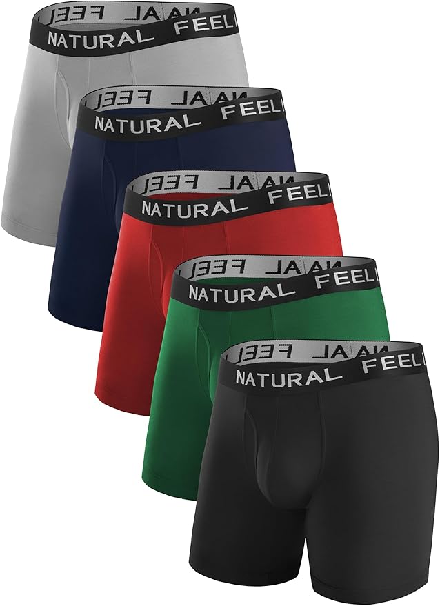 Natural Feelings Mens Underwear Coolzone Boxer Briefs for Men Pack Stretch Performance Quick Dry Sports Underwear