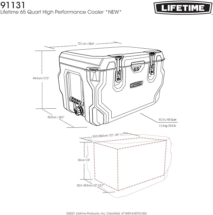 Lifetime Hard Cooler, High Performance Ice Chest