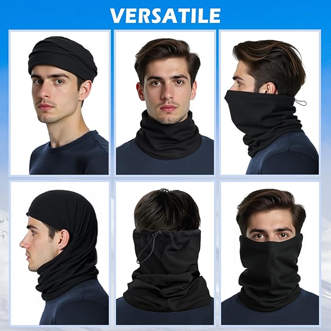 HONGTEYA Winter Neck Gaiter Warmer for Men&Women,Windproof Face Mask Face Cover for Cold Weather Skiing Outdoor Sports