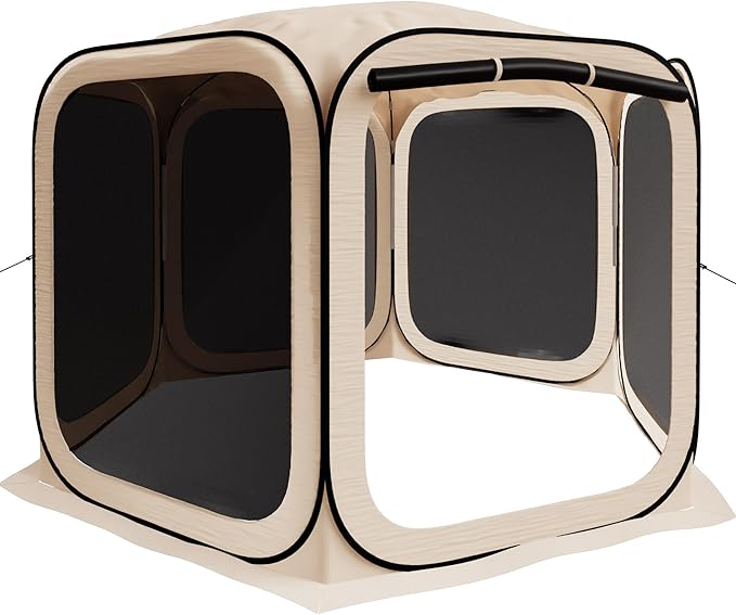 HOOYEAH Pop-up Screened Tent, Instant Screen House Portable Screen Room Canopy Outdoor Gazebo with Mosquito Net for Patio, Backyard, Garden and Outdoor Activities, 12x12