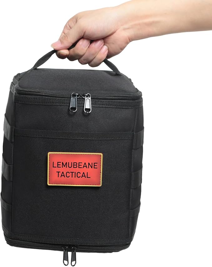 Tactical Camping Storage Bag 7L Utility Tote Bag Trunk Organizer (Black)