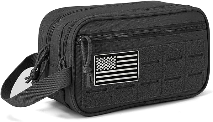 QT&QY Tactical Toiletry Bag For Men Hygiene Bag EDC Military Tool Molle Pouches Small Dopp Kit Mens Shaving Kit Travel shower Bags
