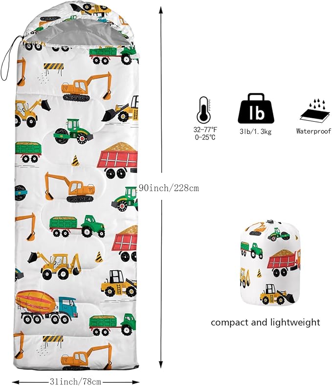 CVHOUSE Camping Sleeping Bags,3 Season Warm & Cool Weather,Lightweight,Waterproof Sleeping Bags for Adults & Kids,Traveling,and Outdoors,Camping Gear Equipment