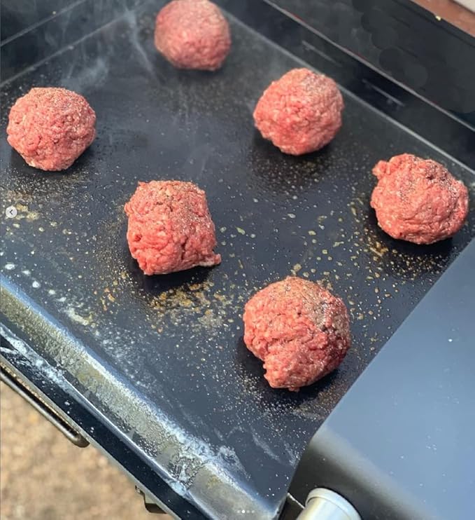 Heavy Duty Steel Griddle for Camp Chef 14" Stove Cooking Systems, Carbon Steel Flat Top with Carry Bag for Camp Chef 1-Burner Griddle Outdoor Cooking Equipment 14" x 16"