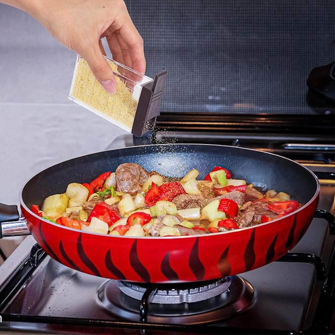 URALFA Small Spice Containers with 2-in-1 Lids 24 Pack, Spice Shakers with Adjustable Holes and Lids Seasoning Jars with Labels, Travel Seasoning Containers Camping Spice Kit for Home, Kitchen, BBQ