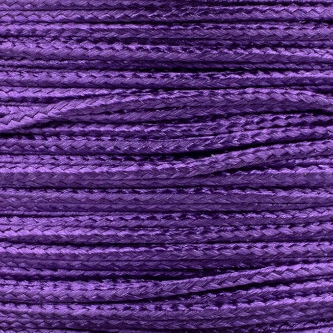 Paracord Planet Micro Paracord – Thin Braided Cord for Crafting, Fishing, and DIY Projects in 125 ft Spools – Royal Purple