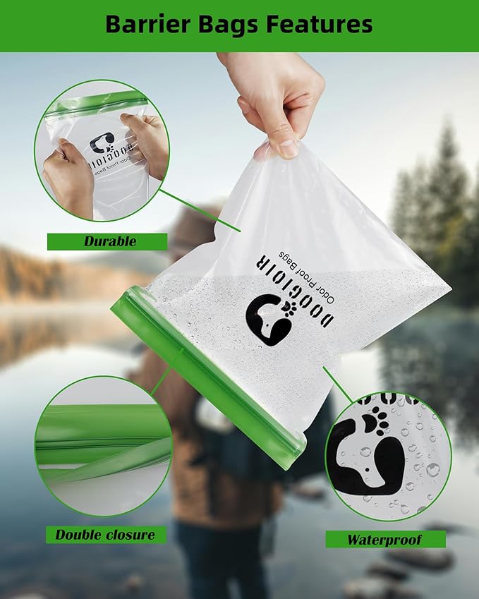 Odor Proof Storage Bags - 28ｘ20 Inch Double Seal Odor Barrier Storage Bags for Backpacking, Camping and Household, Lock in Odors Keep Contents Fresh and Waterproof, Reusable Odor Proof Bags (2 Pack)