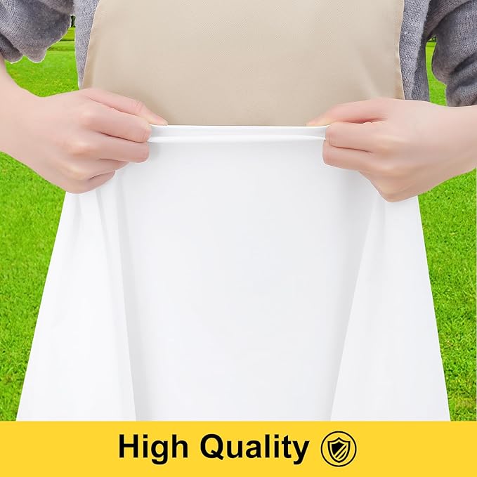 Smiry Picnic Table Cover with Bench Covers, Waterproof Elastic Fitted Polyester Tablecloths for 6 Ft Rectangle Tables, Washable Windproof Tablecloth for Camping, RV & Outdoor (White, 30x72 Inches)